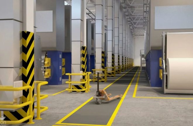 Организация безопасных проходов и транспортных маршрутов на производстве